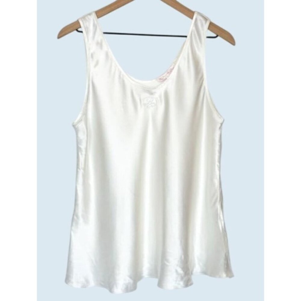 Vintage OSCAR De La RENTA Pink Label Silky Sleeveless Top Sz M